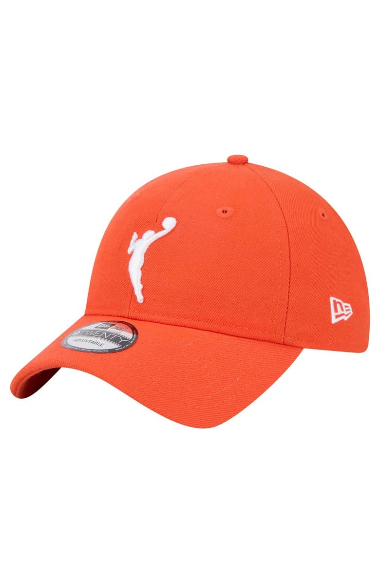 New Era Men's New Era Orange WNBA Logo 9TWENTY Adjustable Hat, Main, color,