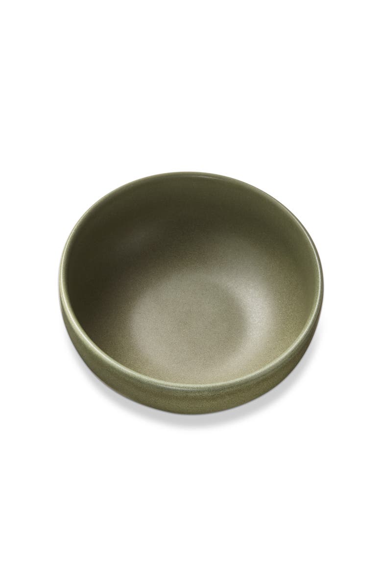 tag Logan Dinner Salad Bowl Stoneware Dishwasher Safe Sage 6.25 inch 26 oz, Main, color, Brown