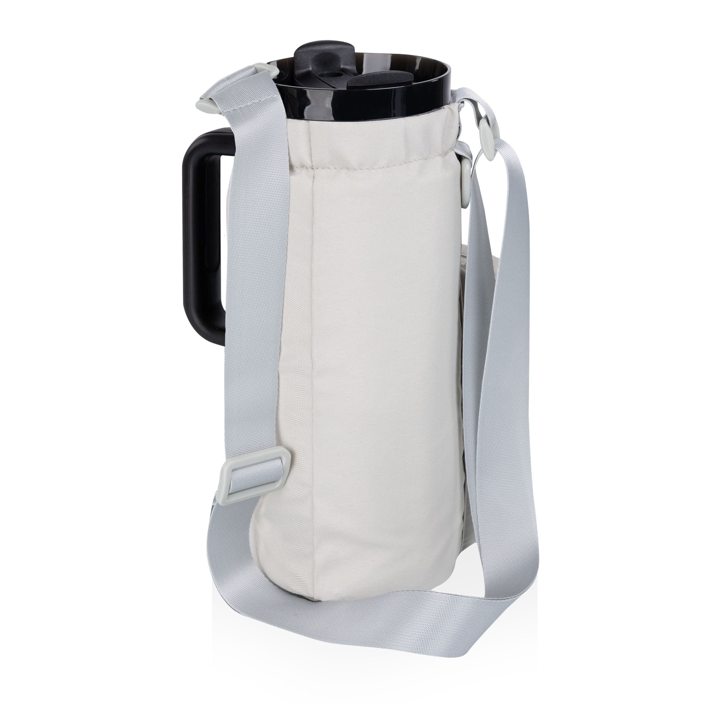 Eclipse Tumber Tote with 40oz Stainless Travel Mug, Alternate, color, Gray & Black