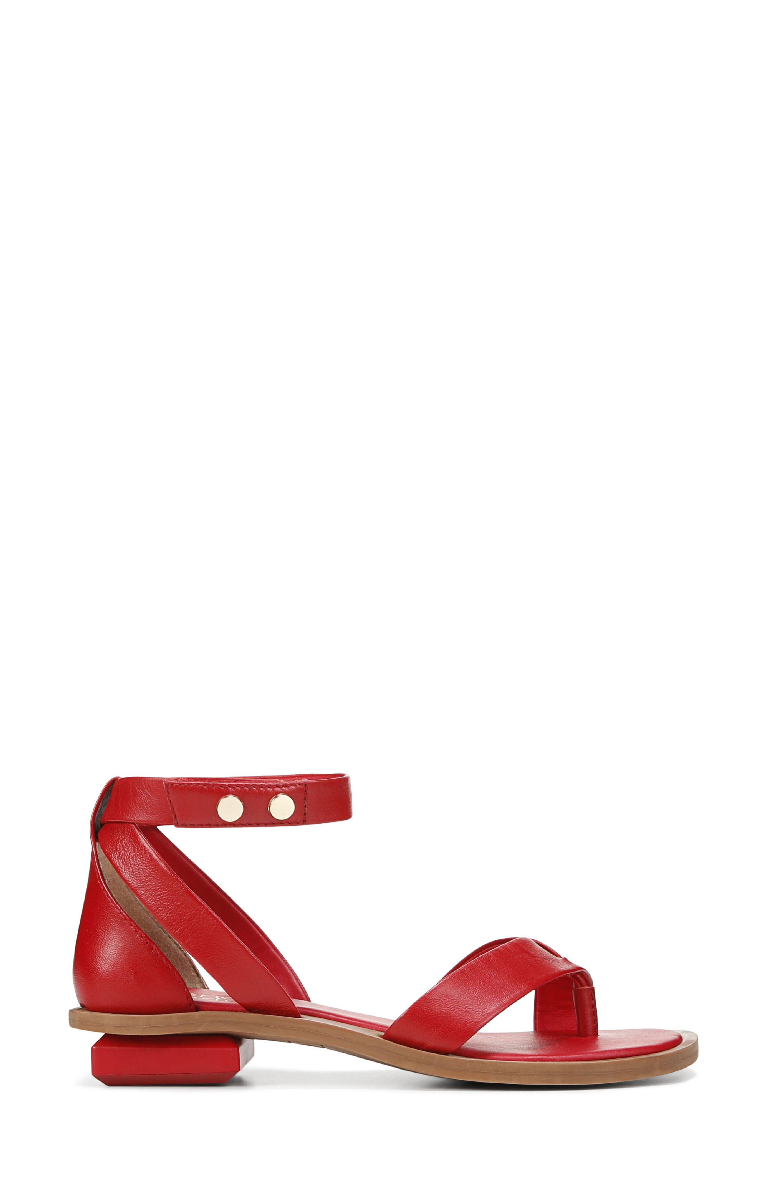 Franco Sarto Parker Sandal, Alternate, color, Red