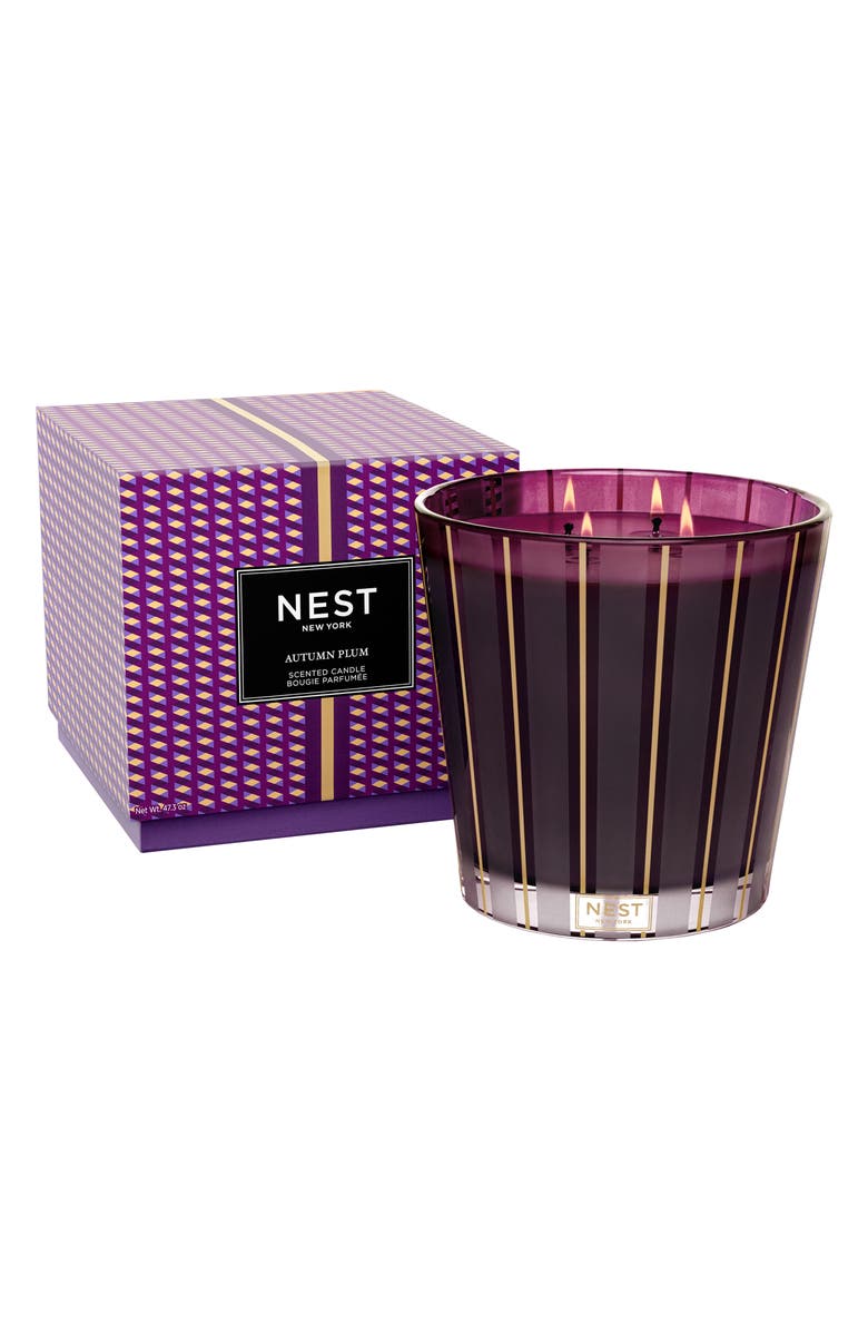 NEST New York Autumn Plum Four-Wick Luxury Candle, Alternate, color, 
