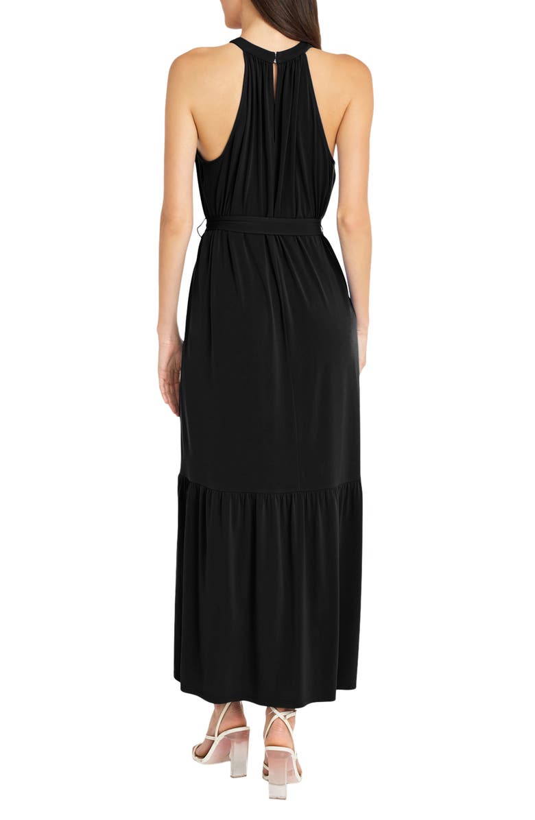 Maggy London High Neck Maxi Dress, Alternate, color,