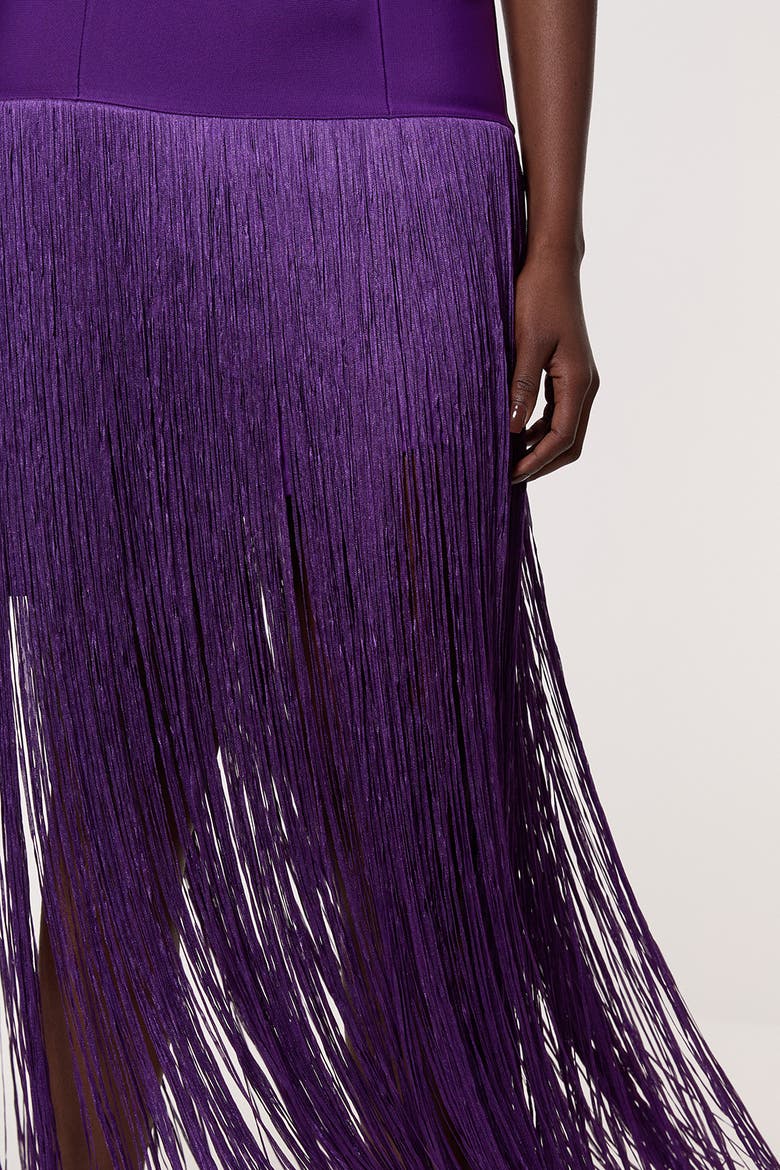 dark purple tassel dress ZAPAKA Women Flapper Dress Dark Purple Beading Fringes 1920s Dress with Accessories Set, Dark Purple / S