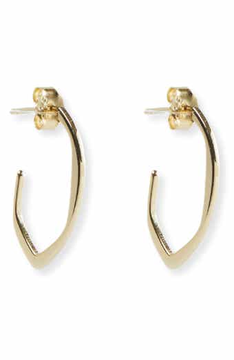 ARGENTO VIVO Knife Edge Hoop Earrings