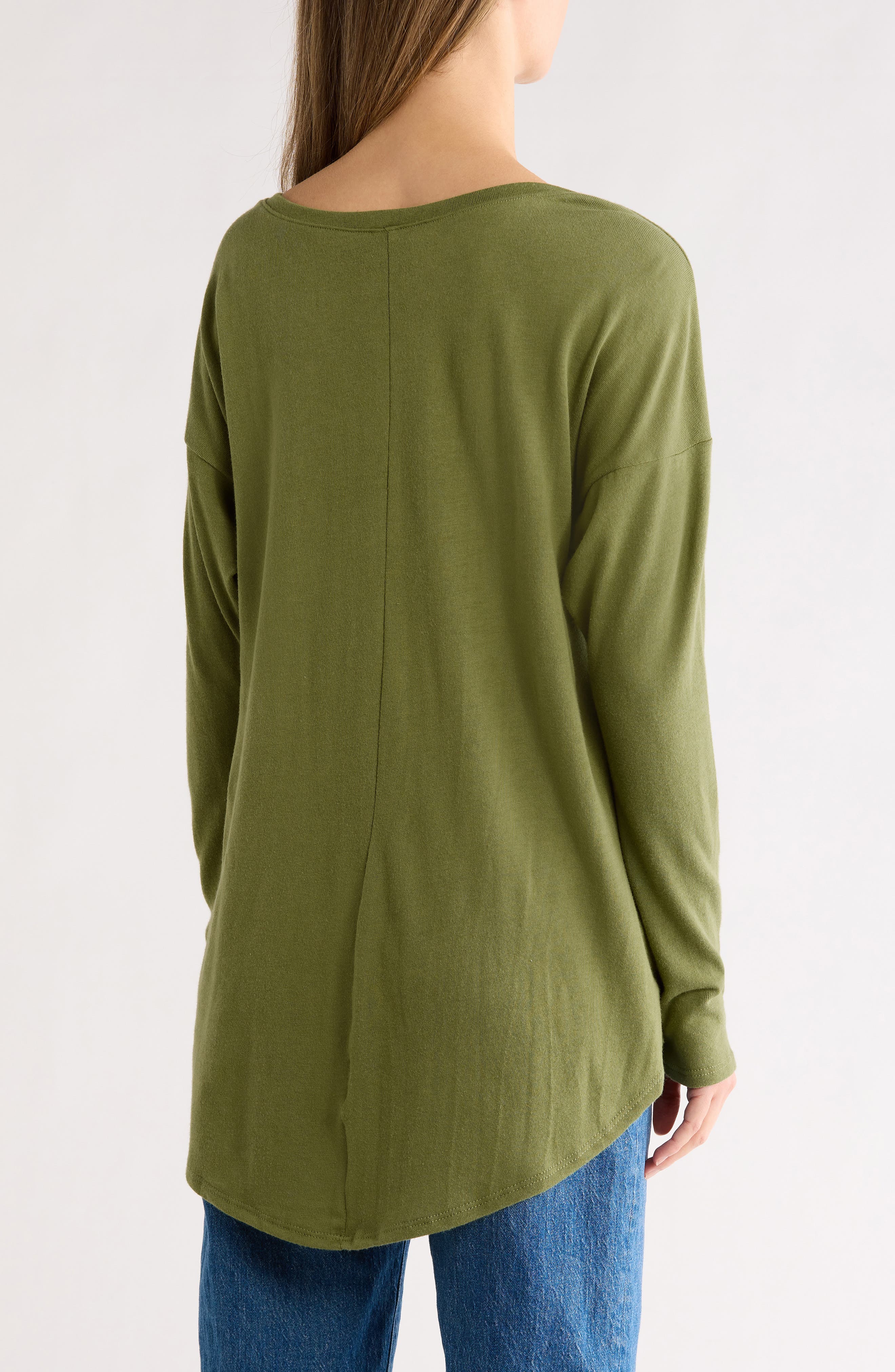 Boat Neck High-Low Sweater - image 4