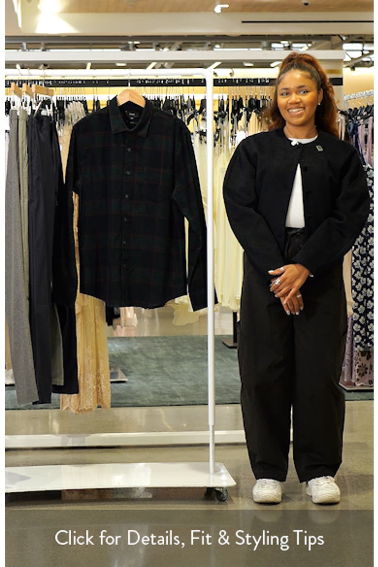 Holme Plaid Cotton Corduroy Button-Up Shirt video