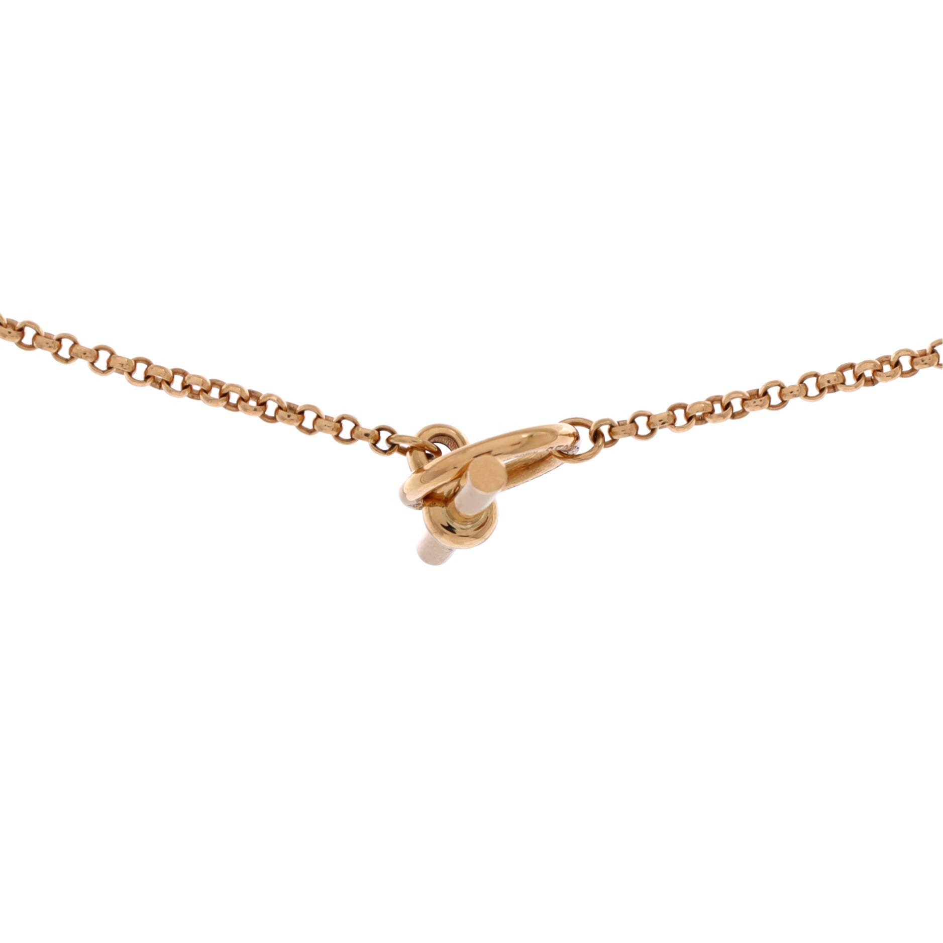 Clou d'H Double Pendant Necklace 18K Rose Gold with Diamonds, Alternate, color, Metallic Gold