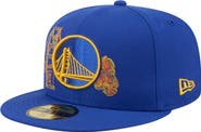 New Era Men's New Era Royal Golden State Warriors State Stitch 59FIFTY Fitted Hat