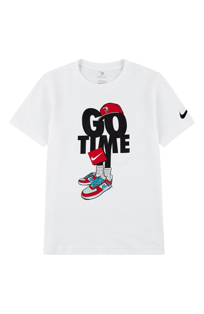 3 Brand Kids' Go Time Capmando Graphic T-Shirt, Main, color, White
