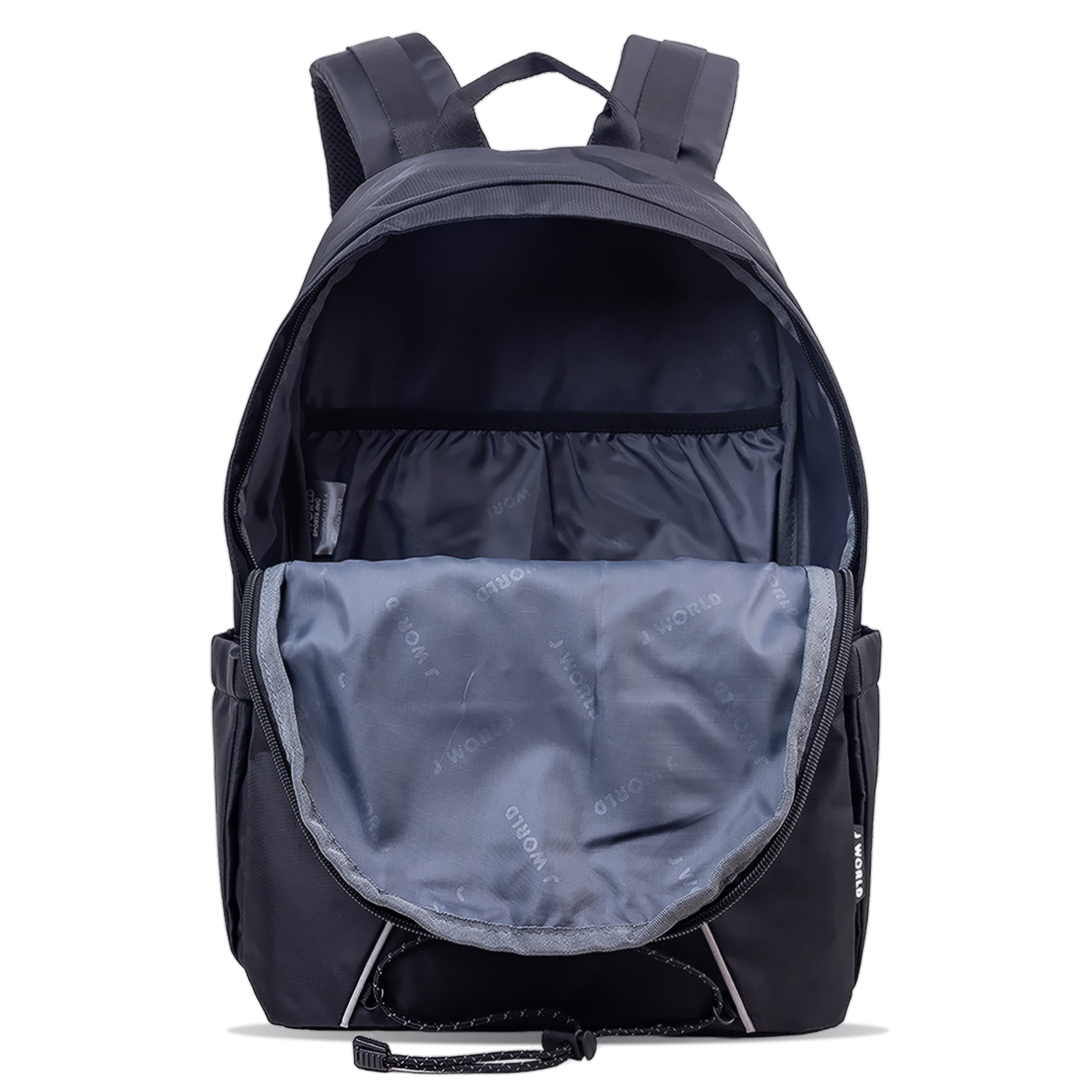 J World Cristos Unisex Casual Backpack with Laptop Sleeve, Alternate, color, Black