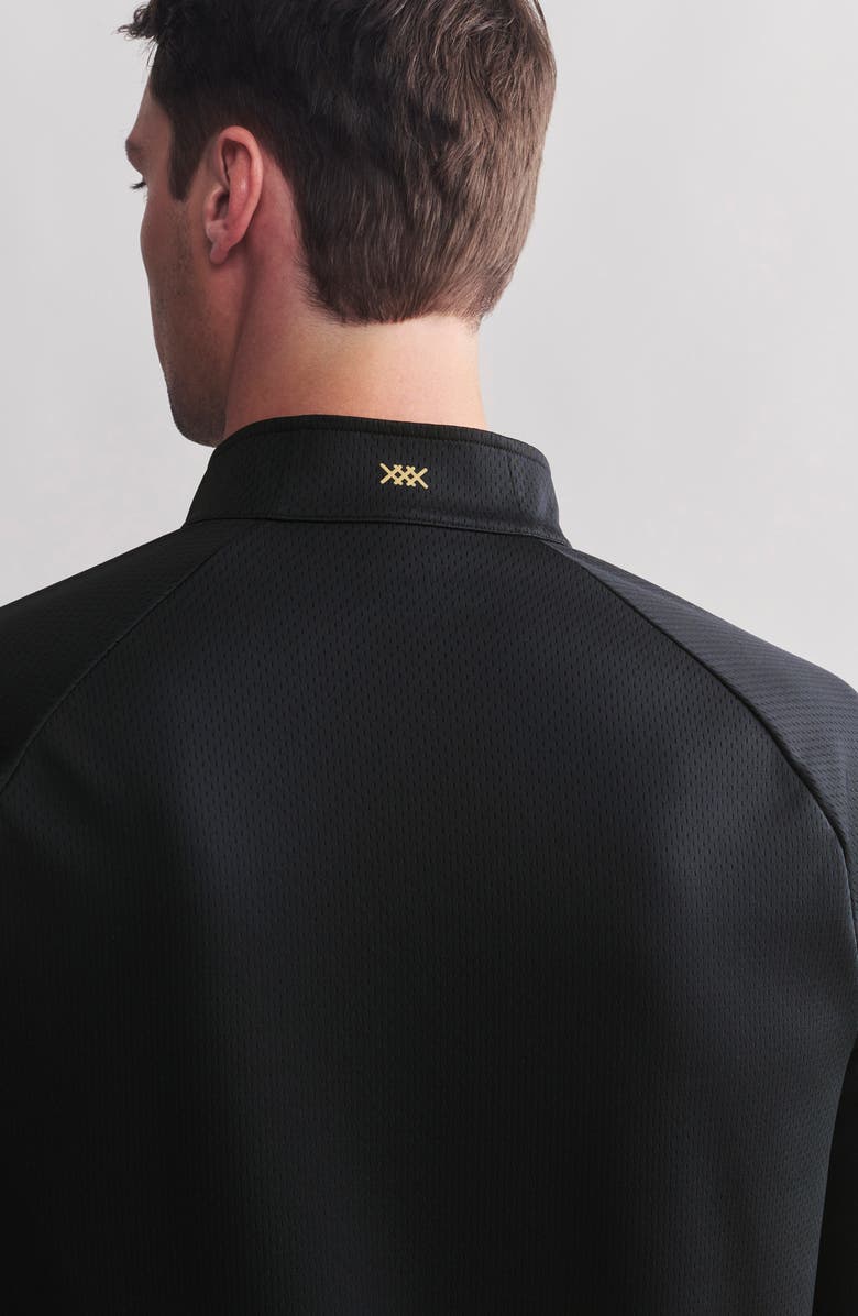 Rhone Courtside Quarter Zip Pullover, Alternate, color, Black