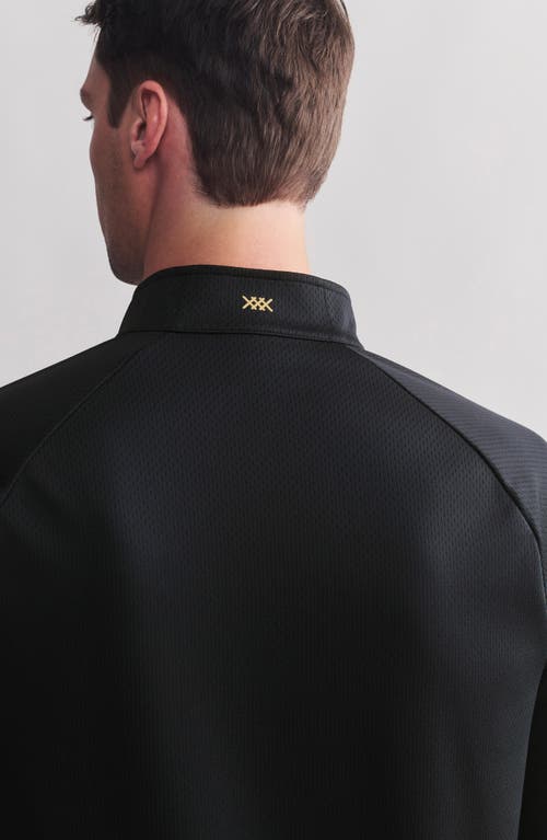 Rhone Courtside Quarter Zip Pullover In Black