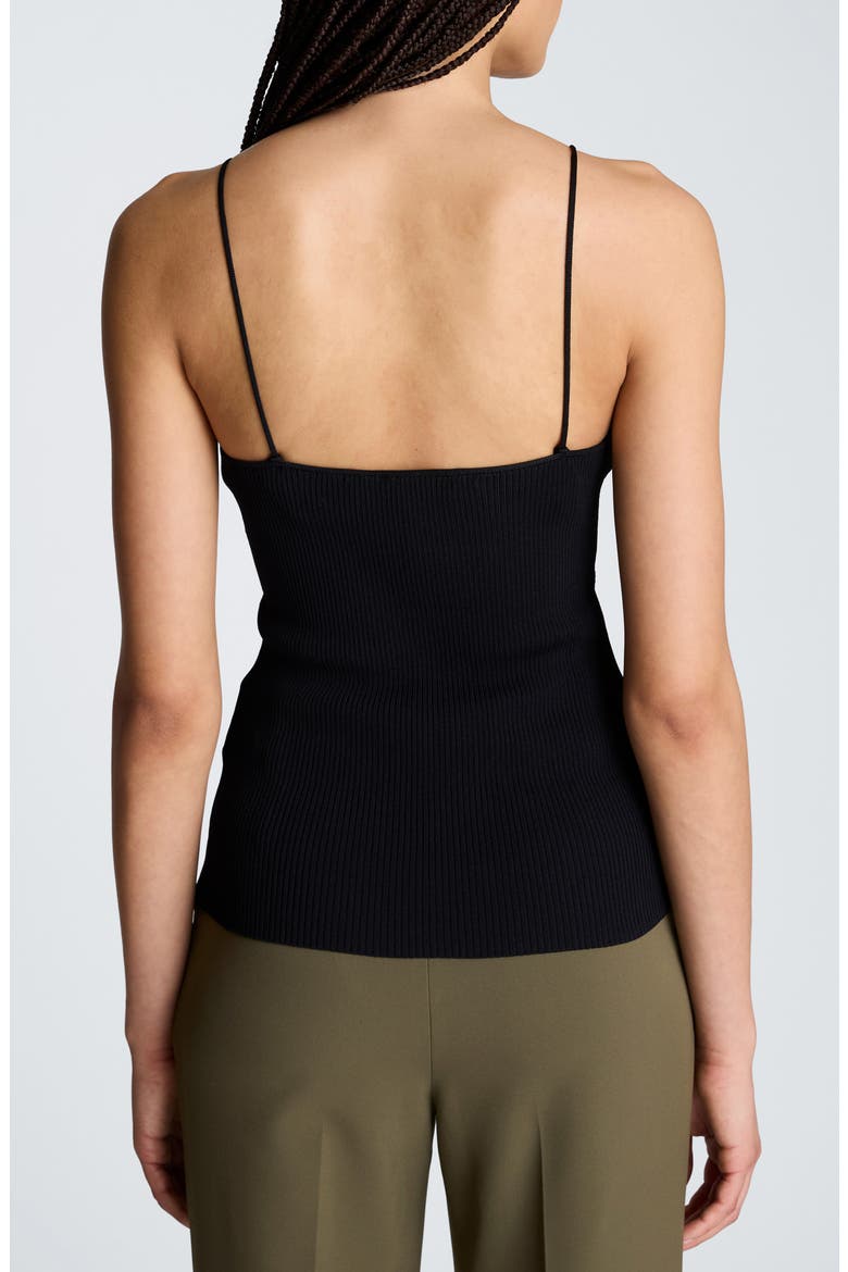 Rib Sweater Tank, Alternate, color, BLACK
