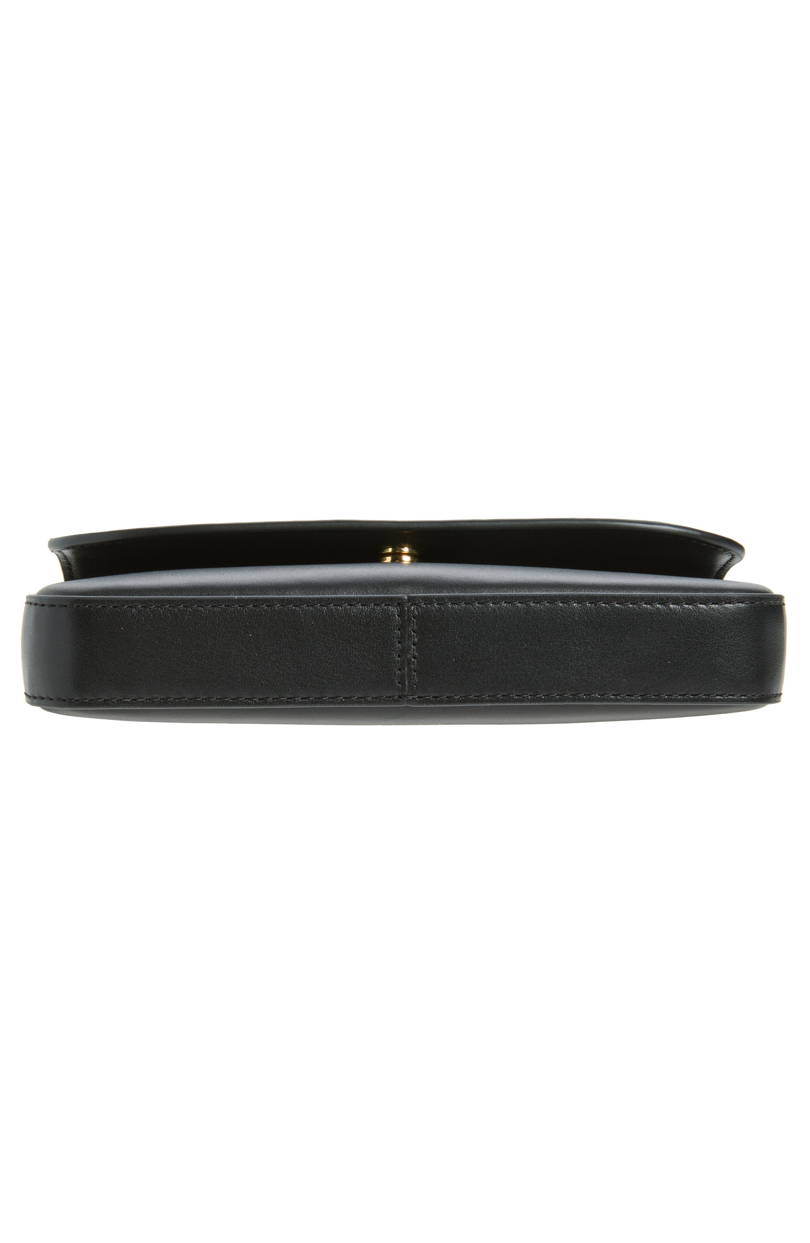 Marcy Leather Crossbody Bag, Alternate, color, BLACK