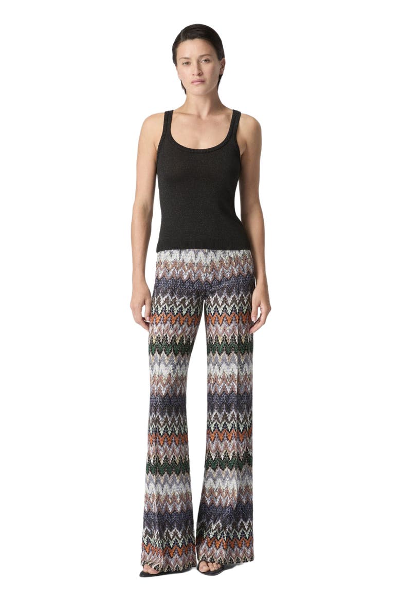 Tank Top In Viscose Lamé, Main, color, Black