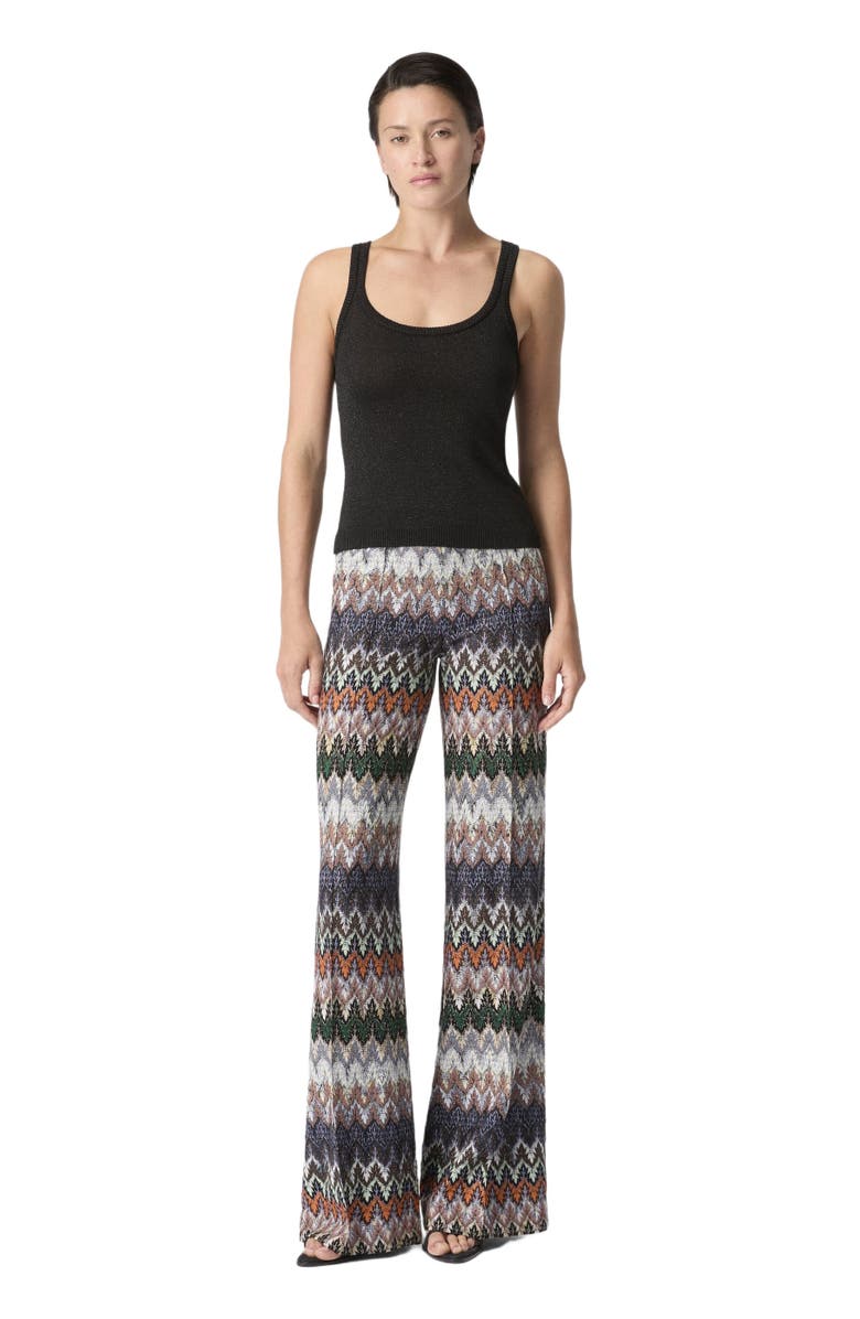 Missoni Viscose Lamé Tank Top, Main, color, Black
