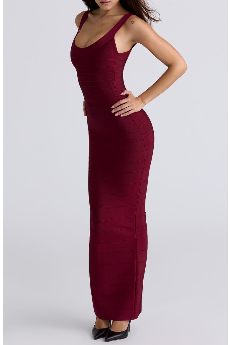 The OG Bandage Maxi Dress, Alternate, color, WINE