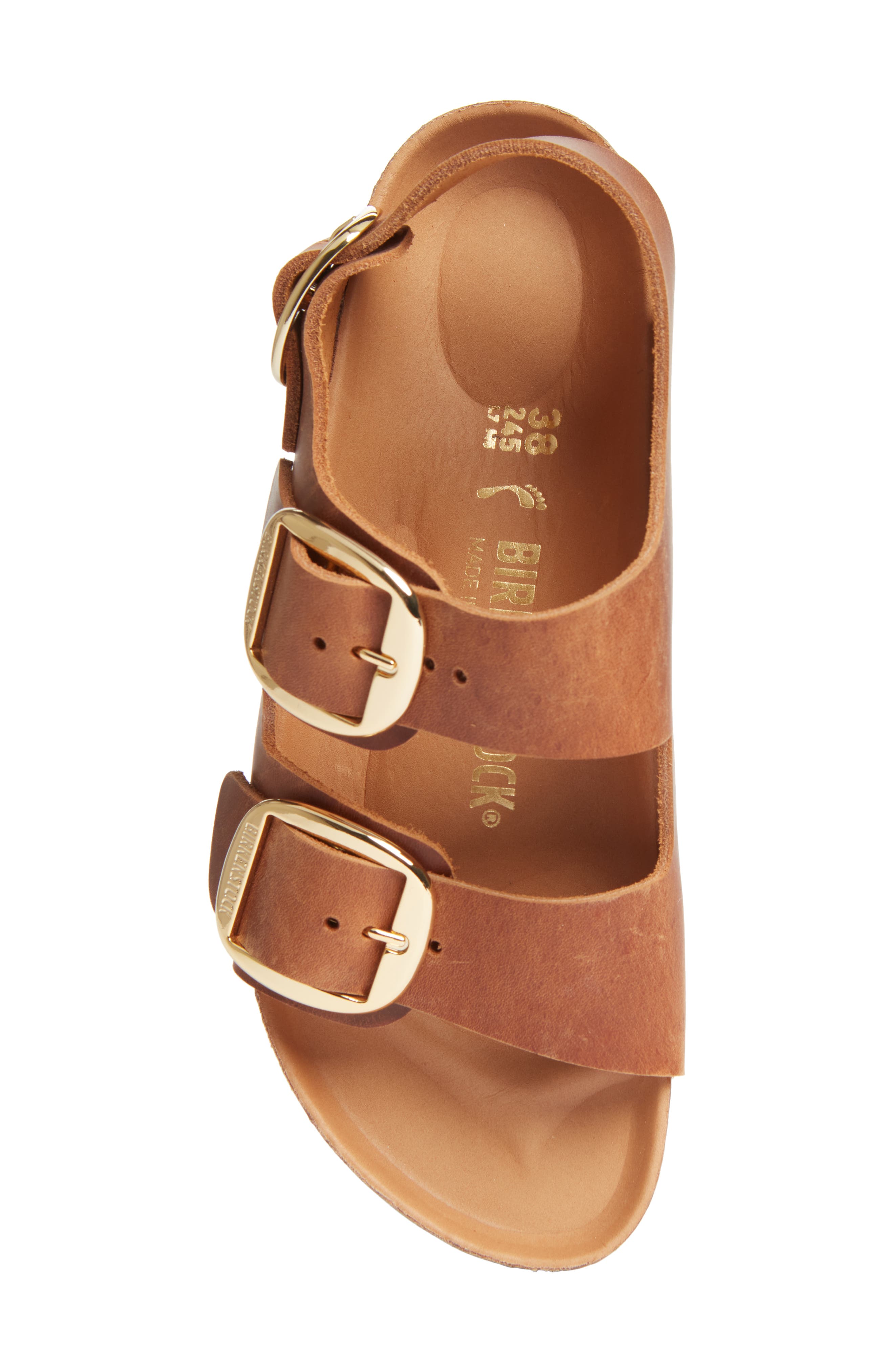 Milano Big Buckle Slingback Sandal - Discontinued, Alternate, color, COGNAC
