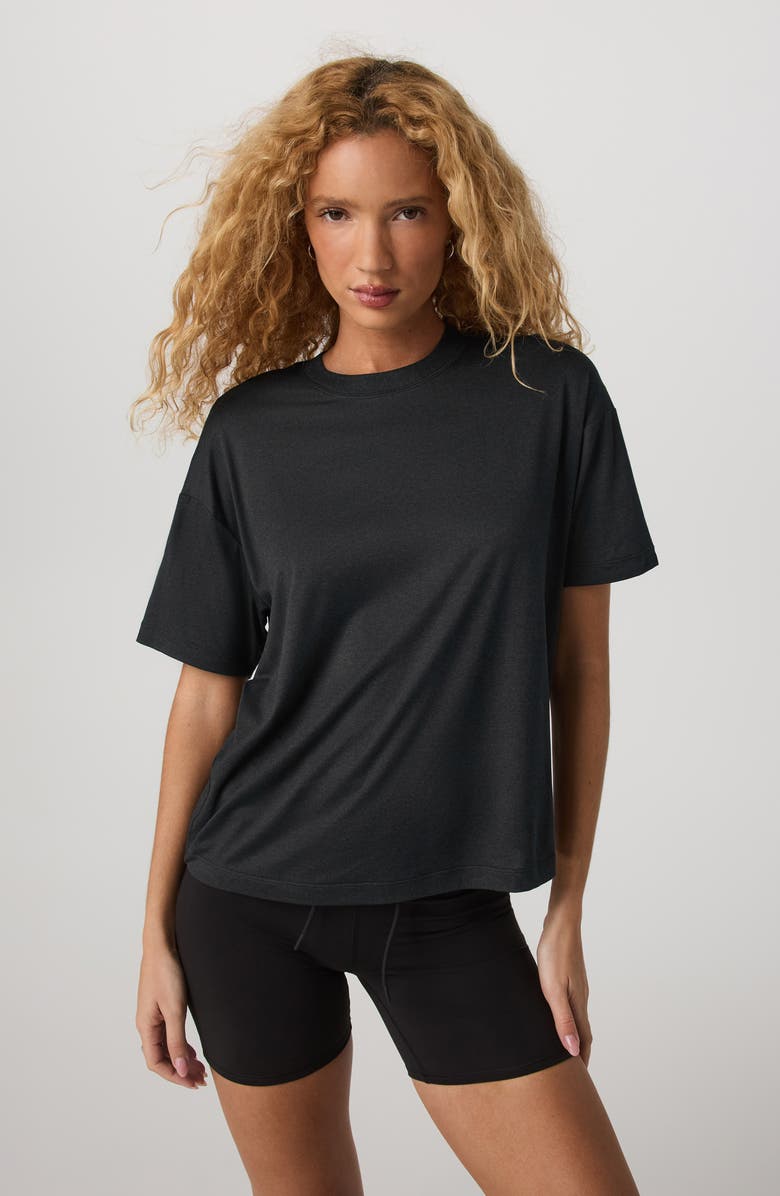Vuori Energy Long T-shirt, Alternate, color, Black Heather