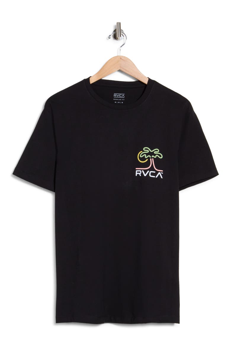 Happy Hour Cotton Graphic T-Shirt, Main, color, BLACK