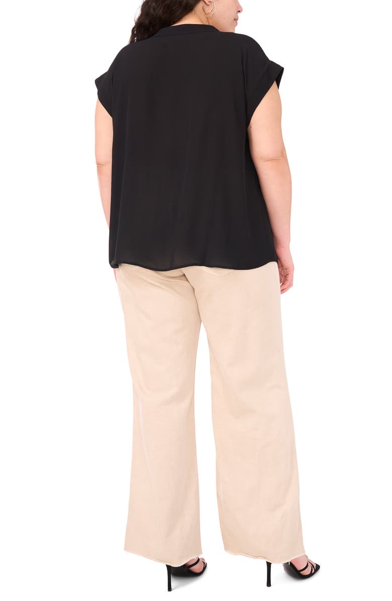 Vince Camuto Split Neck Top, Alternate, color, 