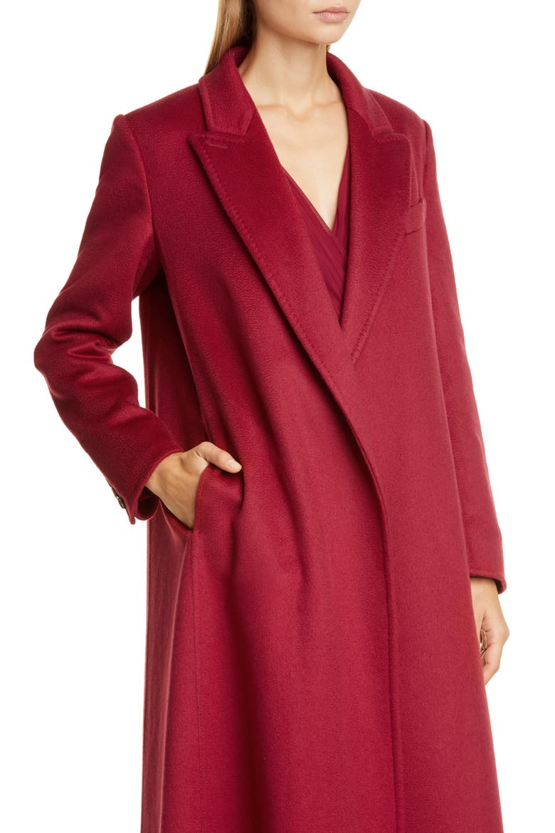 Kriss Cashmere Coat, Alternate, color, RED