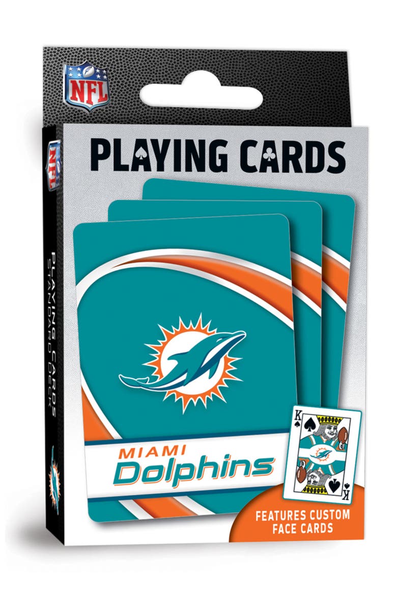 Miami Dolphins Playing Cards, Main, color, Multicolor
