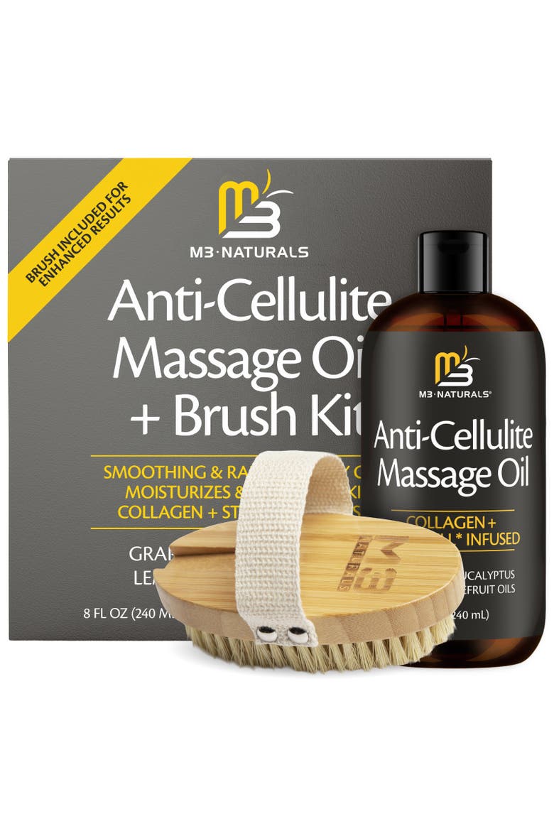 Anti-Cellulite Oil & Brush Bundle, Main, color, None