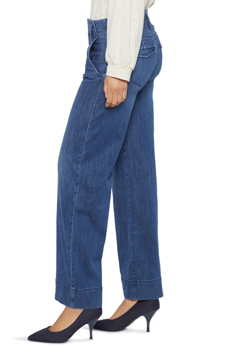 NYDJ Mona High Waist Wide Leg Trouser Jeans, Alternate, color, Reminiscent