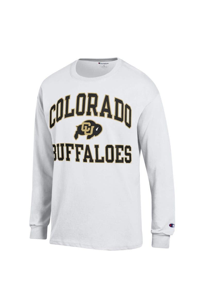 Champion Men's Champion White Colorado Buffaloes High Motor Long Sleeve T-Shirt, Alternate, color,