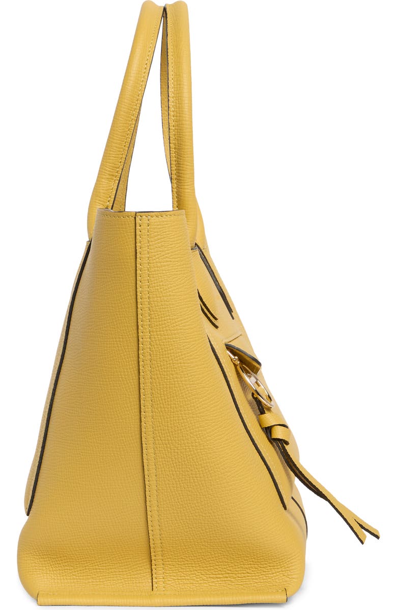 Longchamp Mailbox Large Leather Tote Bag, Alternate, color, Yellow