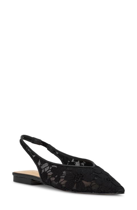 Mezzah Slingback Pointed Toe Flat (Women)