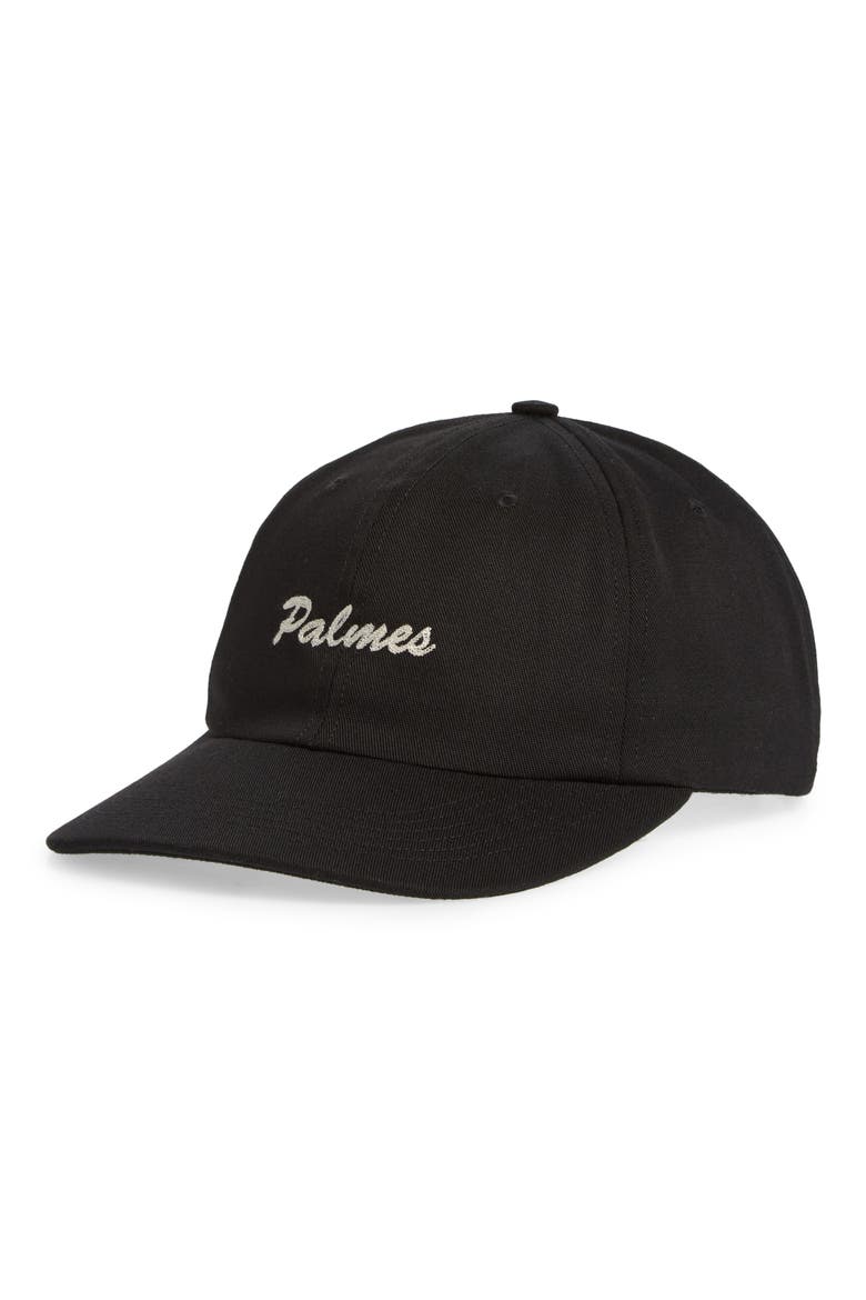 Alley Logo Adjustable Baseball Cap, Main, color, BLACK