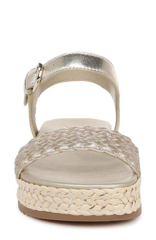 Naturalizer Neila Ankle Strap Platform Sandal In Champagne