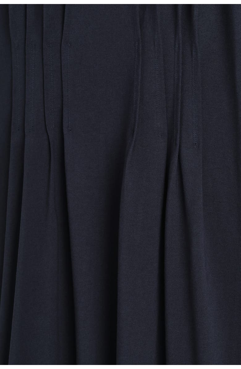 COS Pintucked Cotton Mini Dress, Alternate, color, Navy