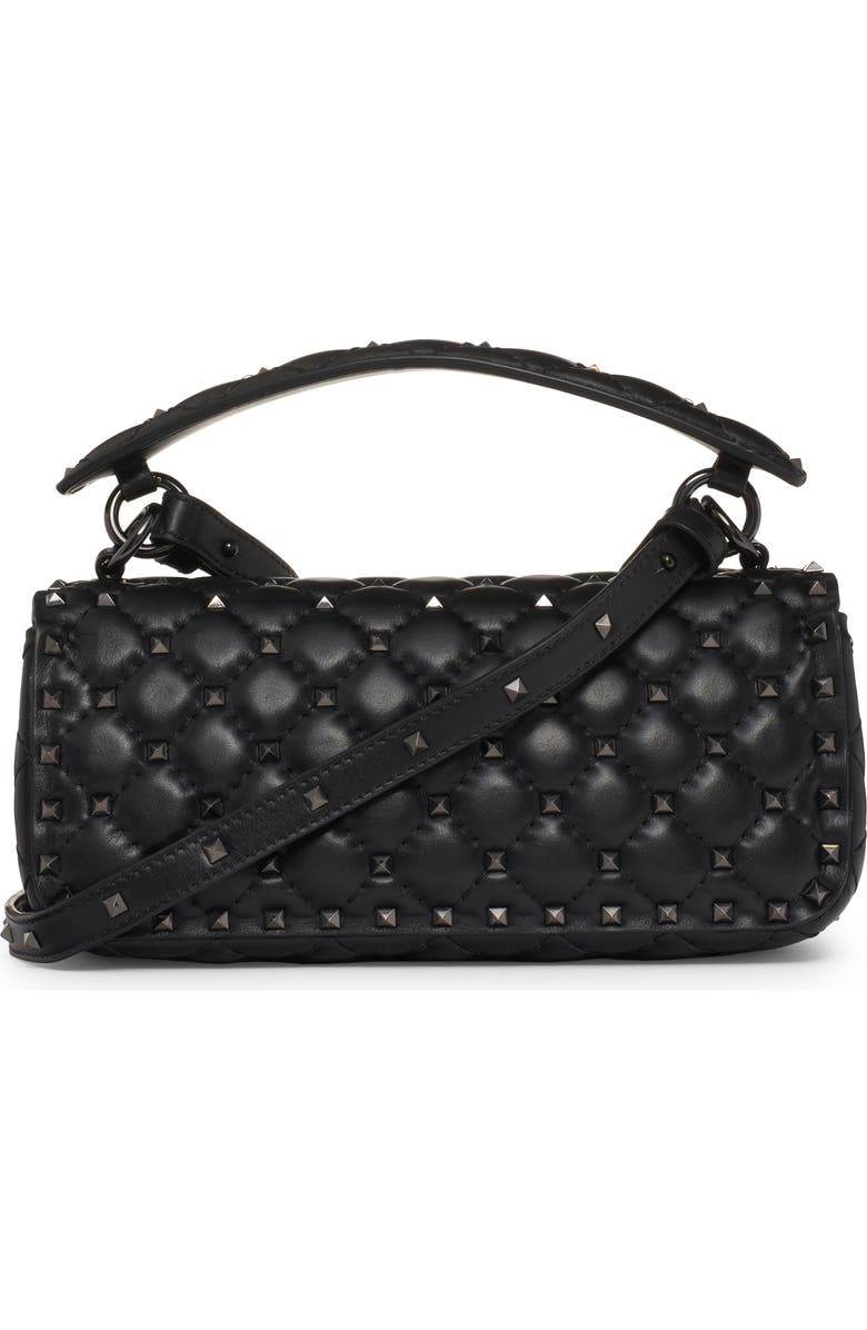 Valentino Garavani Small Rockstud Spike Leather Shoulder Bag, Alternate, color,