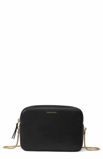 Veronica Beard Boxy Chain Leather Crossbody Bag