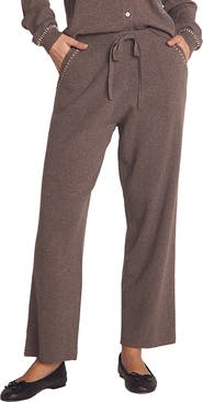 Bella Dahl Whipstitch Straight Leg Sweater Pants