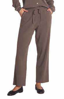 Whipstitch Straight Leg Sweater Pants