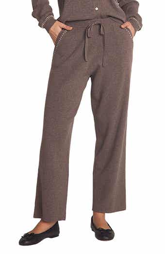 Whipstitch Straight Leg Sweater Pants