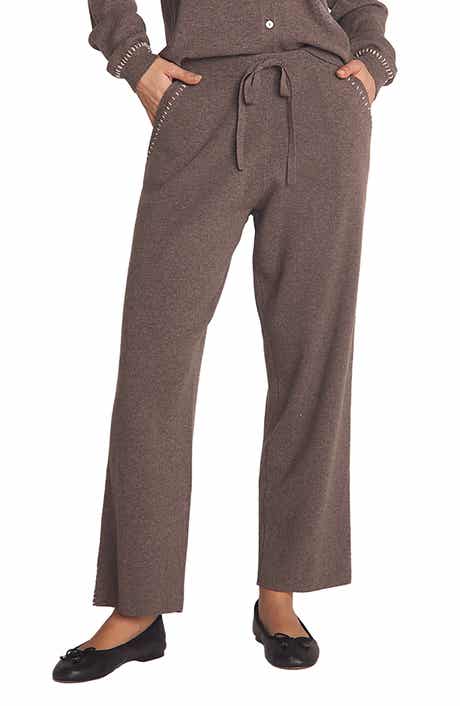 Whipstitch Straight Leg Sweater Pants