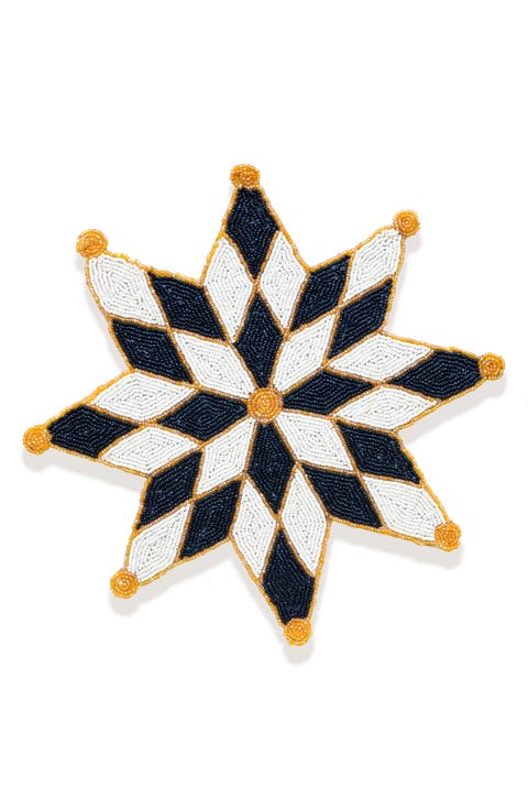 Polaris Starburst Set of 3 Beaded Placemats