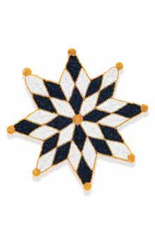 Tiramisu Polaris Starburst Set of 3 Beaded Placemats