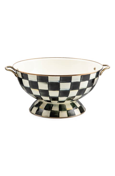 Courtly Check Enameled Steel Everything Bowl