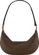 Vince Small Eris Woven Leather Hobo Bag