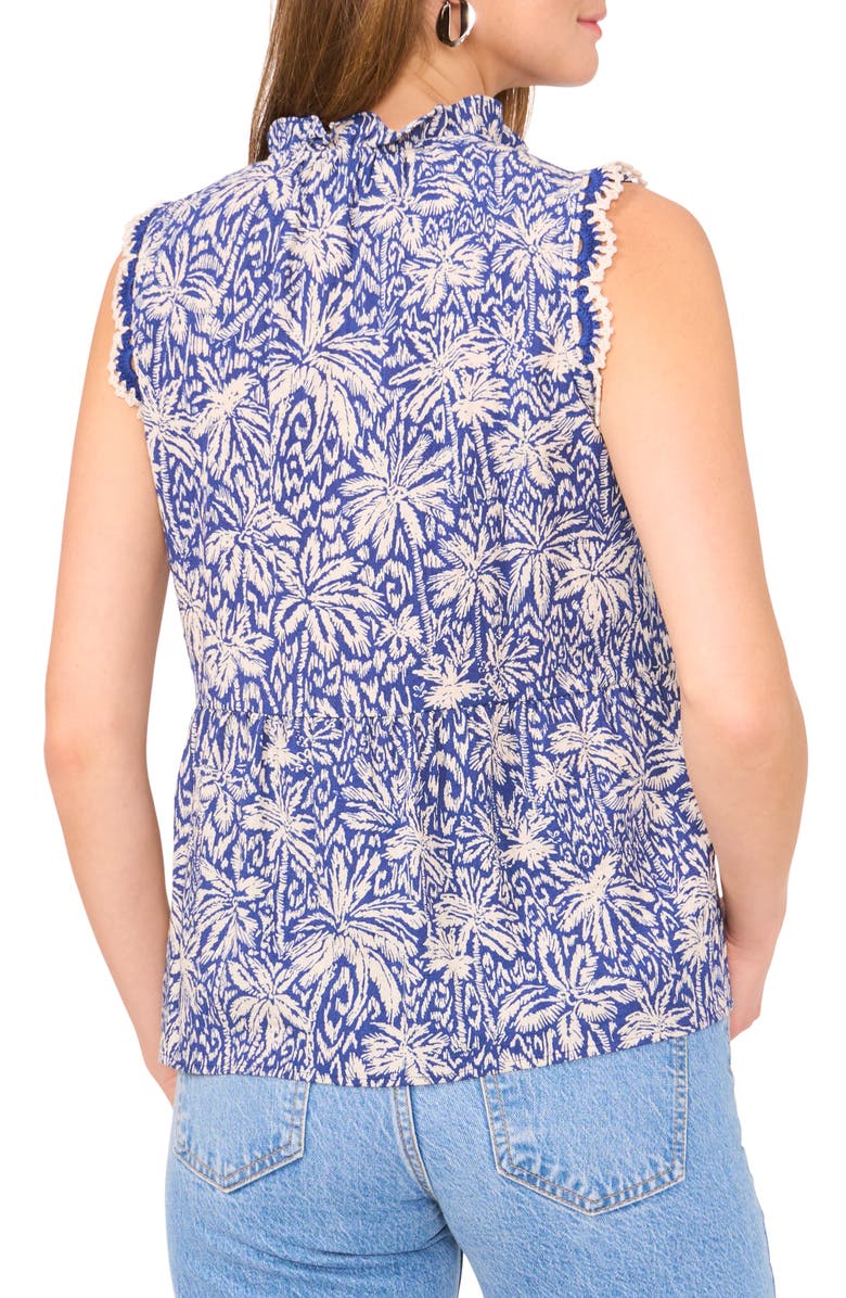 CeCe Tie Neck Sleeveless Top, Alternate, color, 