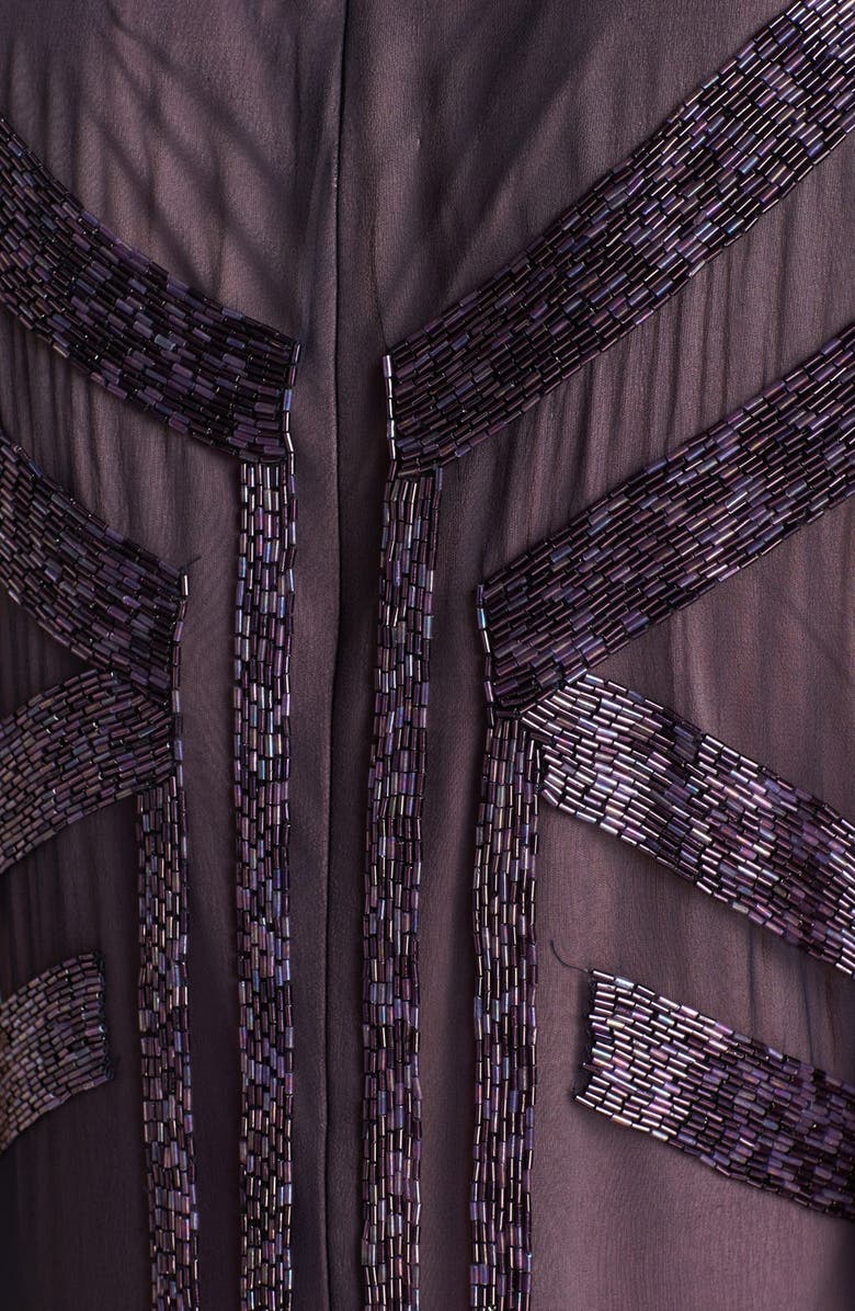 Patra Embellished Silk Dress, Alternate, color, 