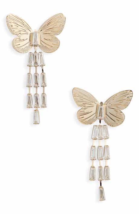 EYE CANDY LOS ANGELES Fiora Butterfly Statement Earrings