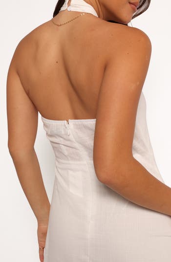 Betsy Halter Neck Cotton Maxi Dress
