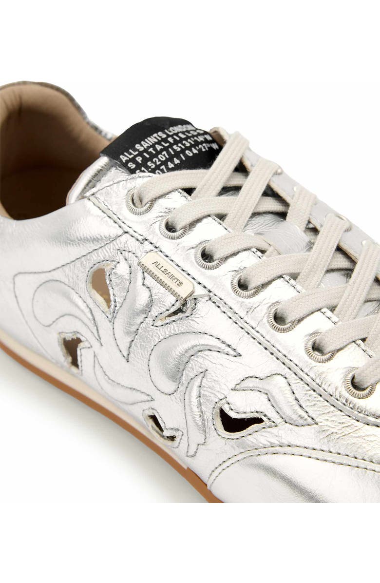 AllSaints Liam Western Sneaker, Alternate, color, Silver Shine